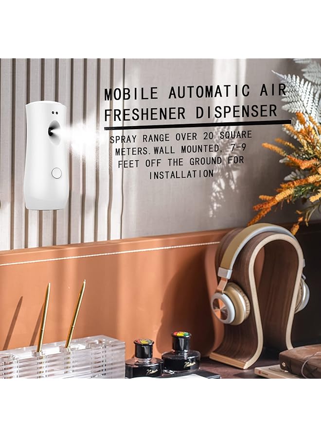 erorex Auto Air Freshener Spray Machine Aromatherapy Machine Air Freshener Dispenser Adjustable Aroma Spray Machine For Bedrooms Bathrooms Offices Airports Hotels Battery Not Included - Image 3