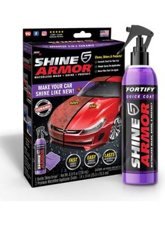 SHINE ARMOR SHINE ARMOR Car Interior Cleaner for Vehicle Detailing & Restoration All Purpose Solvent & Car Dashboard Cleaner for Seats Upholstery Leather Shine Plastic Vinyl and More  - Image 1