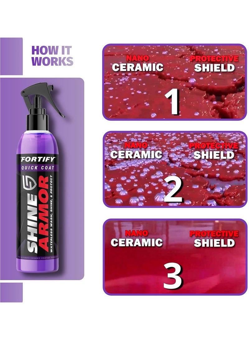 SHINE ARMOR Car Interior Cleaner for Vehicle Detailing & Restoration All Purpose Solvent & Car Dashboard Cleaner for Seats Upholstery Leather Shine Plastic Vinyl and More - Image 3