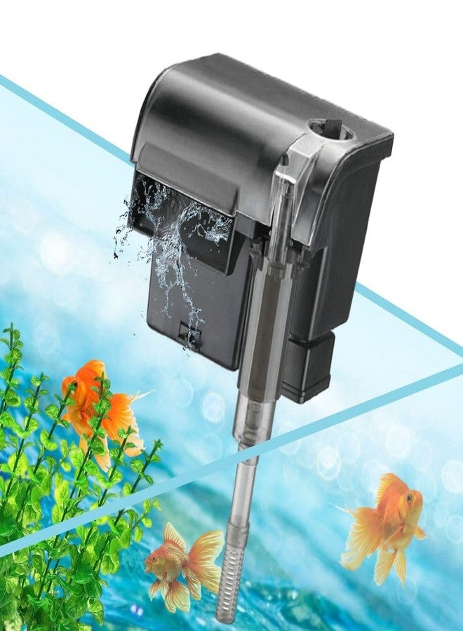 VAYINATO Rs Electricals Rs-2000 Water Fall Style Bio Mini Hang On Filter For Aquarium Fish Tank Power : 5W Output : 800L/H - Image 1