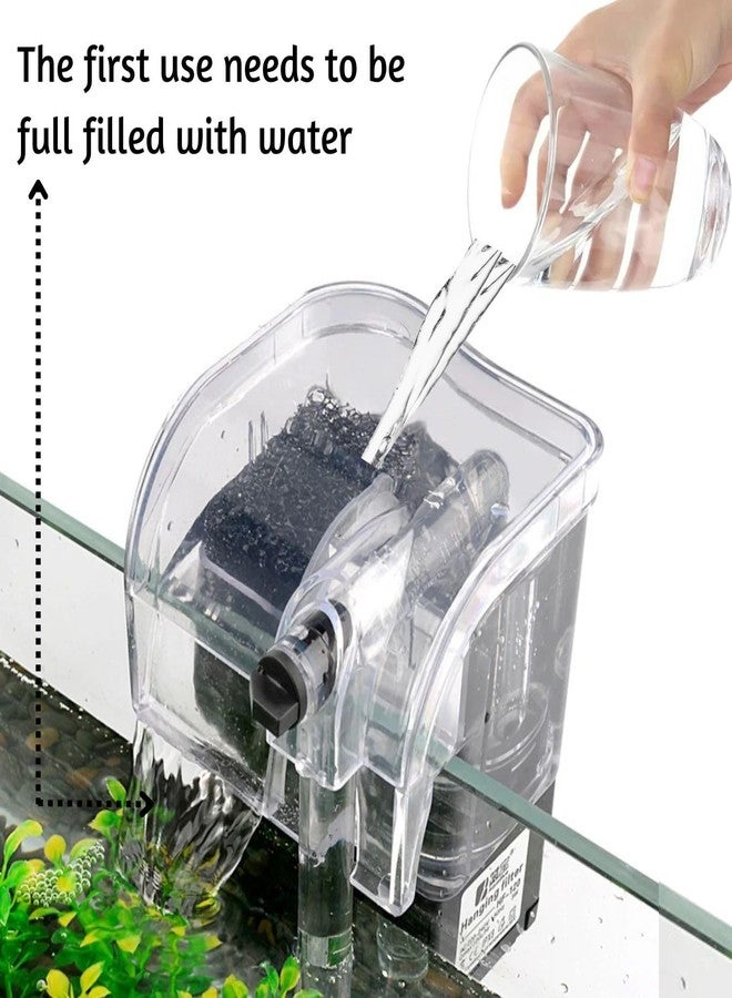 VAYINATO Rs Electricals Rs-2000 Water Fall Style Bio Mini Hang On Filter For Aquarium Fish Tank Power : 5W Output : 800L/H - Image 4