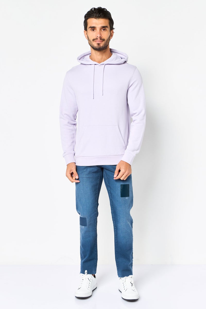 Celio هودي بأكمام طويلة للرجال، ليلك - Image 2