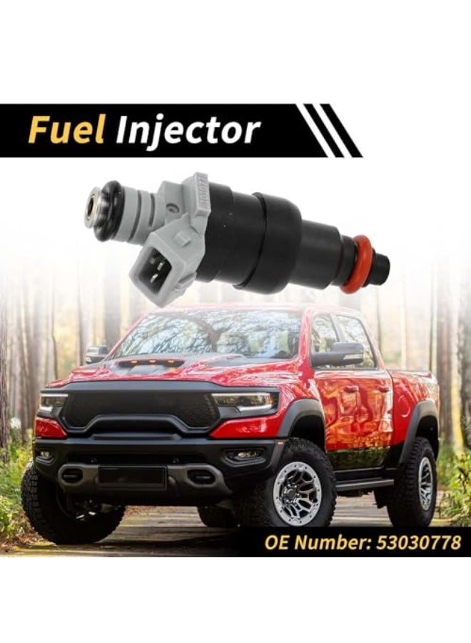 REPAIROCK 1 Pc Fuel Injector for Dodge for Ram 1500 1996-1999 Engine Fuel Injection Nozzle No.53030778 1 Holes Plastic Black - Image 3