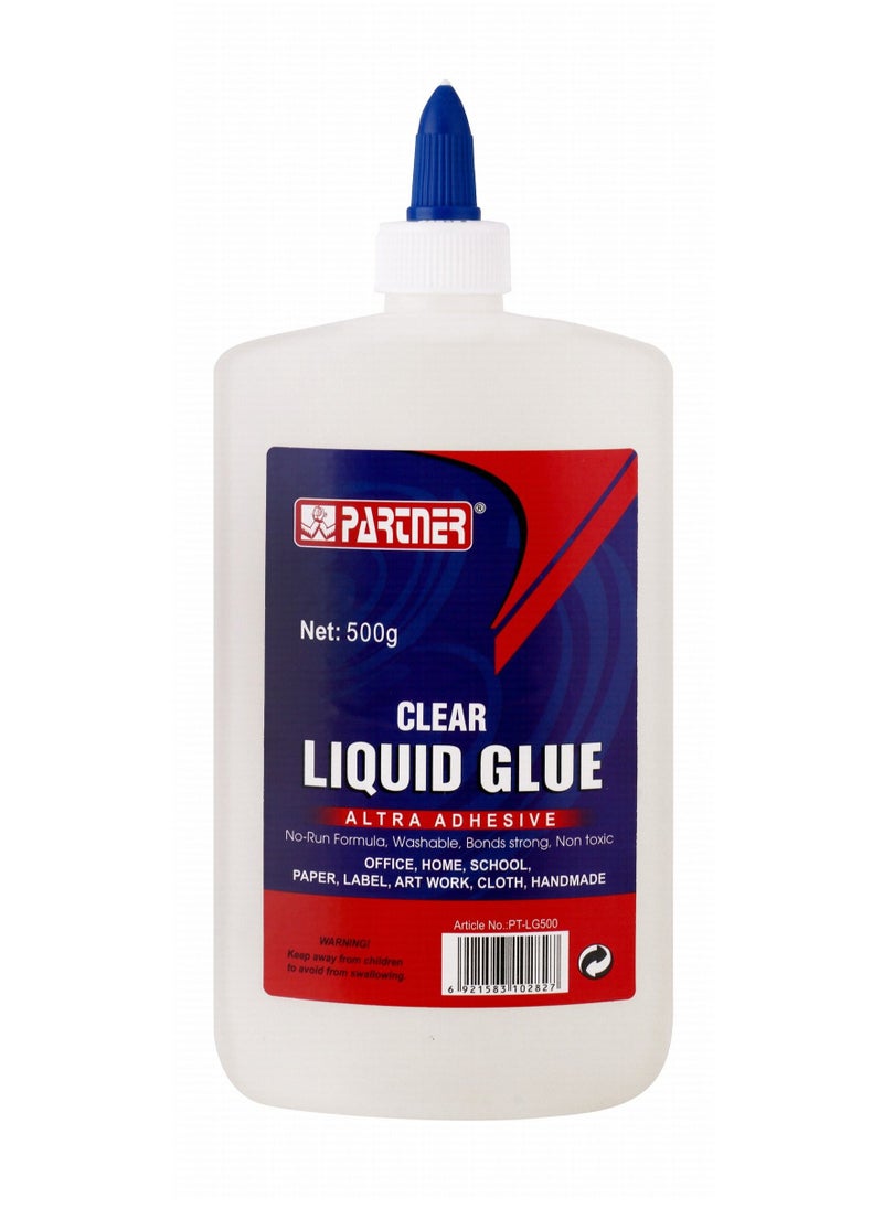 PARTNER Washable Clear Liquid Glue 500g Content 