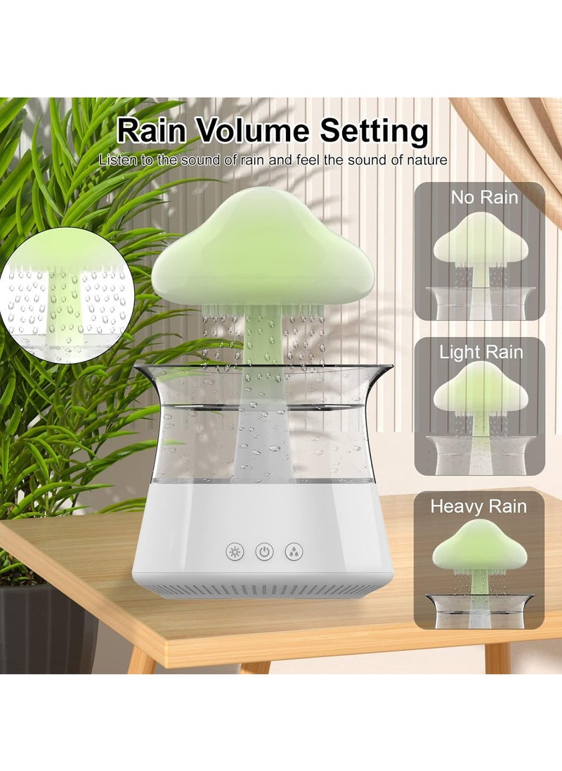 Rain Cloud Air Humidifier Creative Humidifier with Raindrop Sound 7 Colors LED Night Light Remote Control Essential Oil Diffuser for Home Office Nursery Yoga Spa  - Image 1