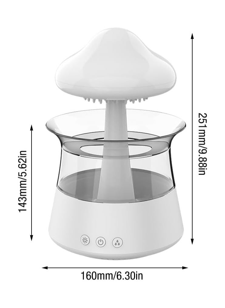 Rain Cloud Air Humidifier Creative Humidifier with Raindrop Sound 7 Colors LED Night Light Remote Control Essential Oil Diffuser for Home Office Nursery Yoga Spa  - Image 2