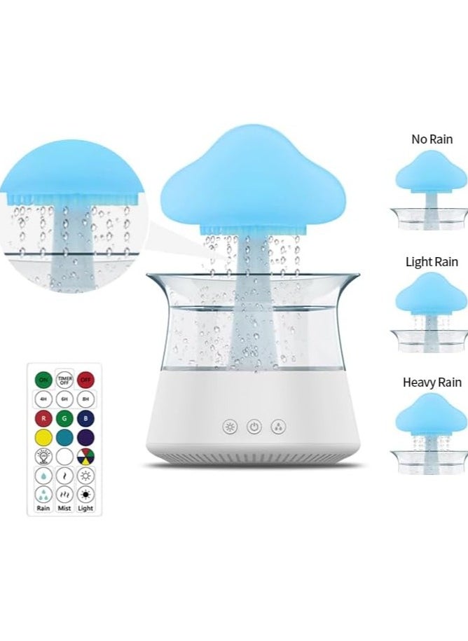 Rain Cloud Air Humidifier Creative Humidifier with Raindrop Sound 7 Colors LED Night Light Remote Control Essential Oil Diffuser for Home Office Nursery Yoga Spa  - Image 5