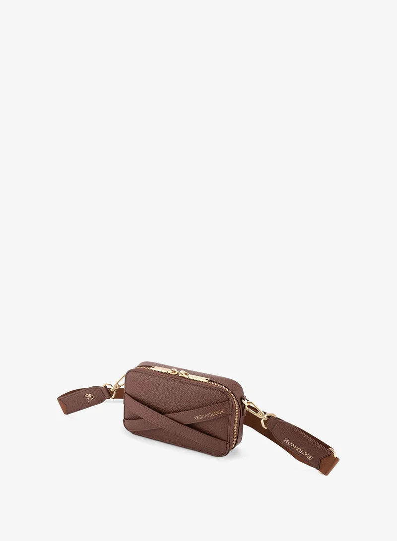 Veganologie  Mars Man Bag in Brown Made from 5.5 Recycled Plastic Bottles  | Best Price UAE