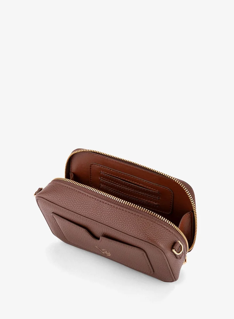 Veganologie  Mars Man Bag in Brown Made from 5.5 Recycled Plastic Bottles  | Best Price UAE