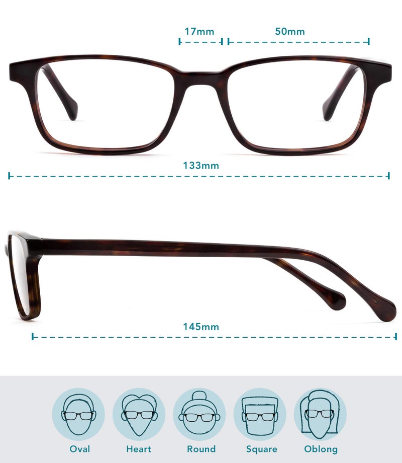 Felix Gray Carver Blue Light Glasses for Women, Blue light glasses Men – Sleep & Wellness Support, Eye Strain Relief (Mahogany) - Image 3