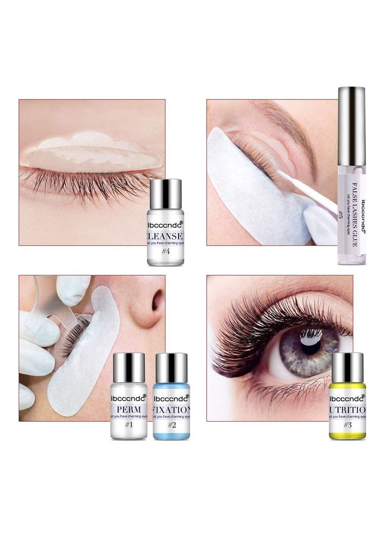 ibcccndc - Lash Lift Eyelash Perming Kit Tools Eyelash Perming with Strong Glue Beauty Lashes & 3D Charming Eyes - Image 1
