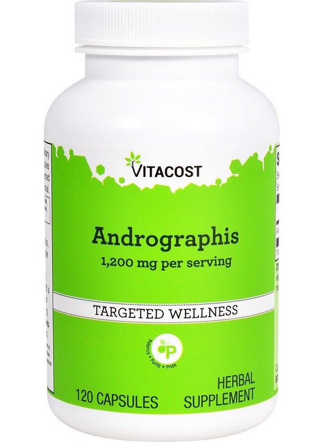 Vitacost Brand Vitacost Andrographis - 1,200 mg per Serving - 120 Capsules - Image 1