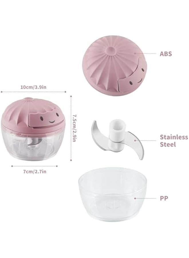 Vegetable Chopper Onion Garlic Dicer Grinder Slicer with Storage Box 160ML - Image 5