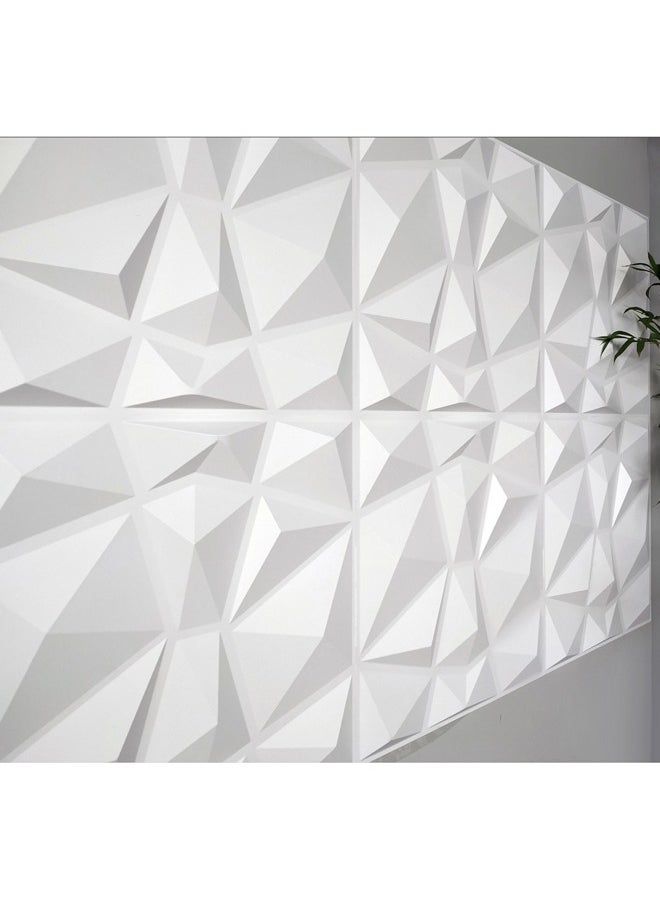 Generic 6/12Piece 3D Wall Panels, 3D Texture PVC Wallpaper, Diamond Design Decorative Wall Cover, Each 30x30cm,for Living Room Lobby Bedroom Wall Decor  - Image 3