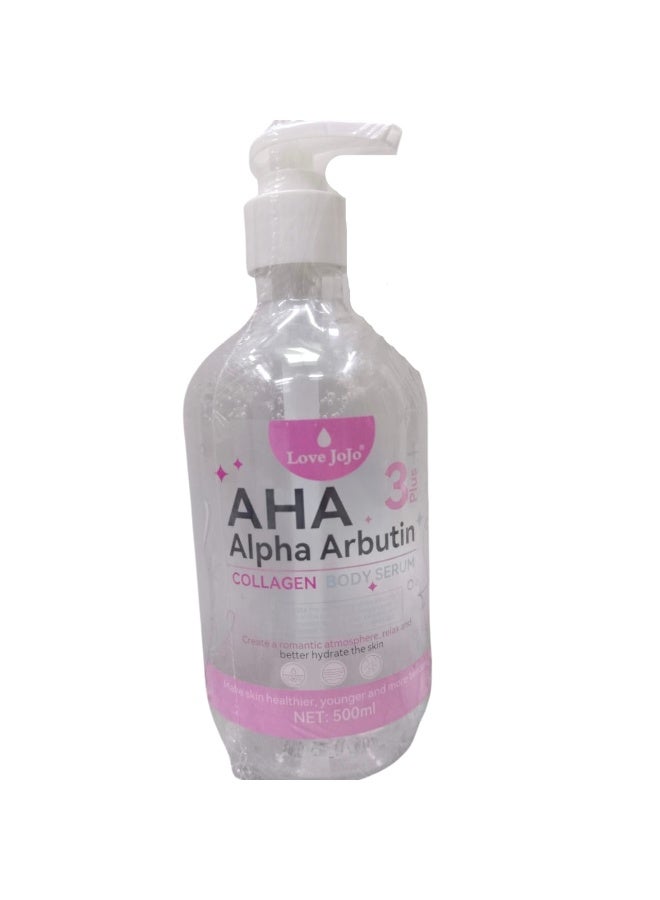 AHA 6-in-1 Brightening Skincare Combo - Alpha Arbutin & Collagen Serum, Cream, Lotion, Face Wash, Soap & Shower Gel - Image 5
