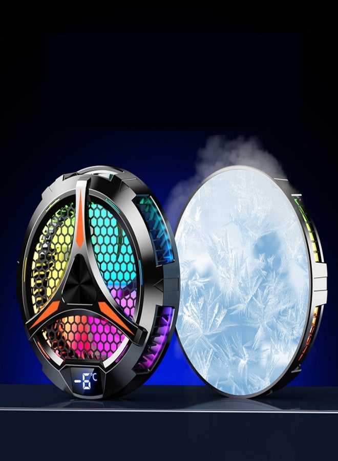 مبرد iPad، مبرد كمبيوتر لوحي مغناطيسي لأجهزة ipad/Surface pro/Samsung Tab، متوافق مع Steam Deck، مشعاع عالمي مع عرض درجة الحرارة لألعاب الهاتف المحمول، بث مباشر Tiktok - Image 2