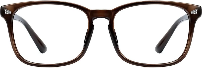 TIJN Hardness boosted processed substance Blue Light Blocking Glasses for Women Men Square Frame Nerd Eyeglasses Anti Blue Ray Computer Screen Glasses Trendy widespread design - Image 1