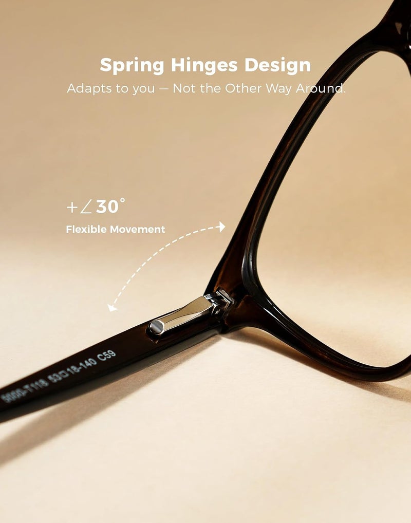 TIJN Hardness boosted processed substance Blue Light Blocking Glasses for Women Men Square Frame Nerd Eyeglasses Anti Blue Ray Computer Screen Glasses Trendy widespread design - Image 4