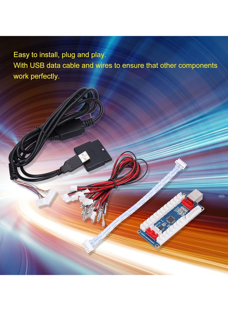 Zero Delay Arcade USB Encoder Pc to Joystick, Arcade USB Encoder No Delay Encoder Arcade Controller DIY Kit for Raspberry Pi for PS2