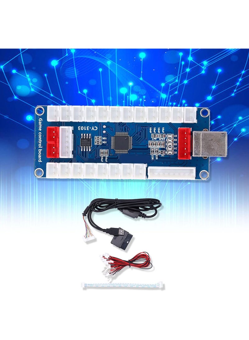 Zero Delay Arcade USB Encoder Pc to Joystick, Arcade USB Encoder No Delay Encoder Arcade Controller DIY Kit for Raspberry Pi for PS2