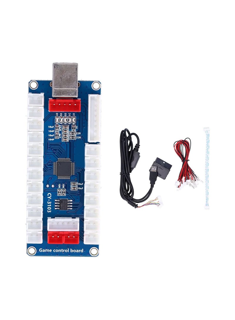 Zero Delay Arcade USB Encoder Pc to Joystick, Arcade USB Encoder No Delay Encoder Arcade Controller DIY Kit for Raspberry Pi for PS2