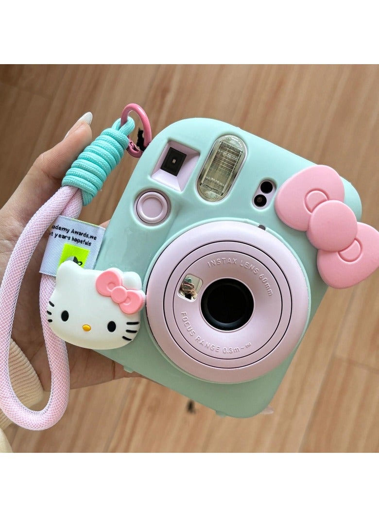 Fujifilm mini12 Polaroid Hello Kitty case, camera drop resistant solid color silicone soft shell - Image 3