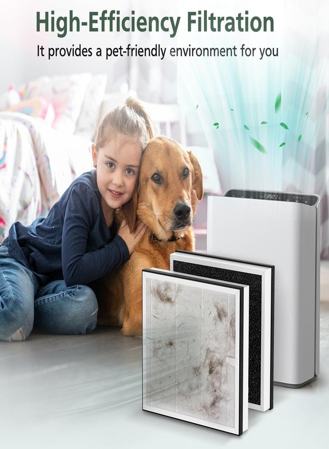 isinlive Europa Replacement Filter Compatible with Afloia Europa Air Purifier, 3-in-1 HEPA Filter Suitable for Pet Hair Dander Odor Dust Smoke Pollen, 2-Pack - Image 5