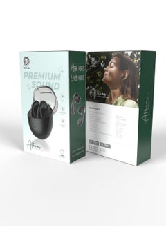 GREEN LION Athens Wireless Earbuds Premium Sound with Multi-Function Touch / 12 Meters Transmission Distance / 4 Hours Music & Talk time / Hands-Free Calls / FTD Chipset / Bluetooth V5.3 - Black  - Image 4