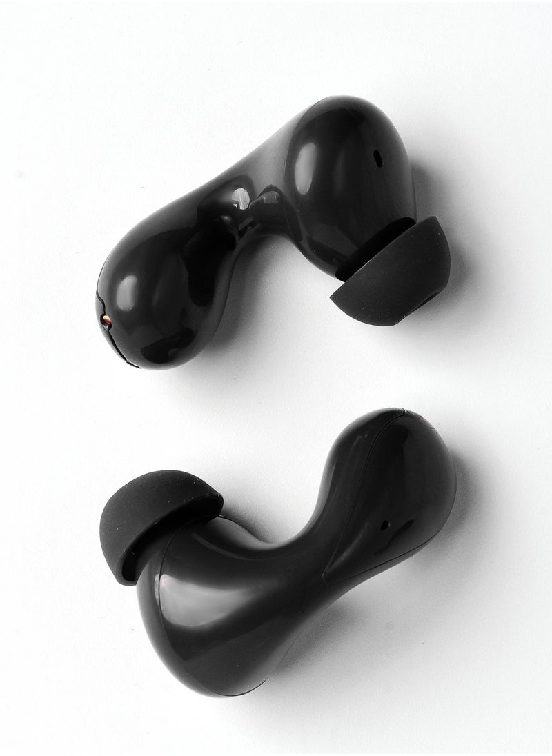 GREEN LION Athens Wireless Earbuds Premium Sound with Multi-Function Touch / 12 Meters Transmission Distance / 4 Hours Music & Talk time / Hands-Free Calls / FTD Chipset / Bluetooth V5.3 - Black  - Image 3