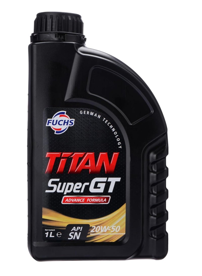 Fuchs Titan SUPER GT 20W-50 Engine Oil - Advanced Formula for High Performance and Strong Engine Protection / (6 Packs * 1 Liter) - Image 3