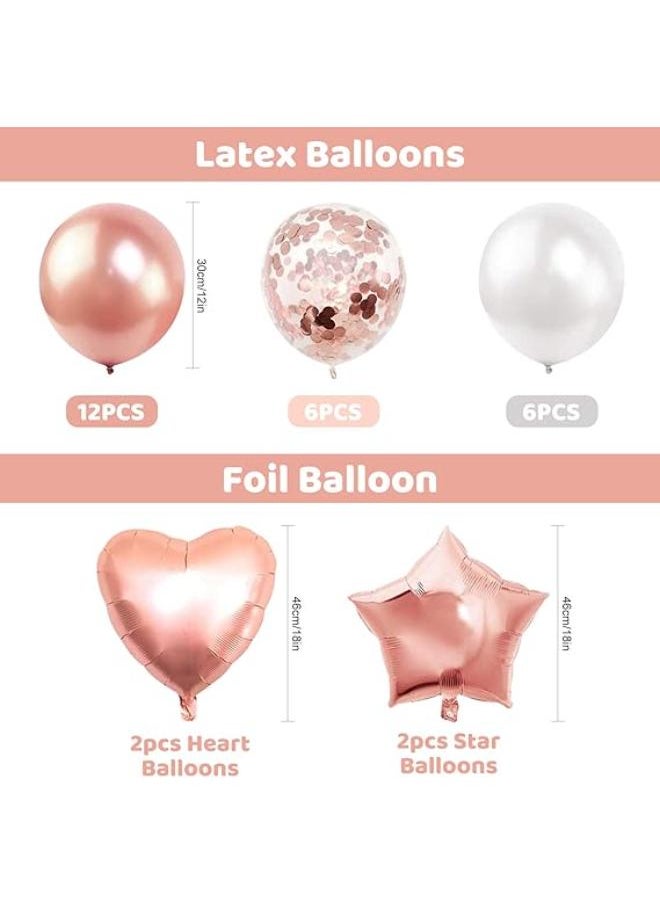 1st Birthday Balloons Rose Gold, 40 Inch Number 1 Balloon, 1st Birthday Decorations for Girls, Digtal 1 Helium Foil Balloon  - Image 5