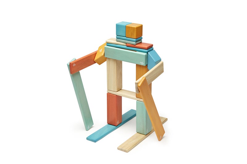 Tegu 24 Piece Tegu Magnetic Wooden Block Set, Sunset, 1-99 years old - Image 4