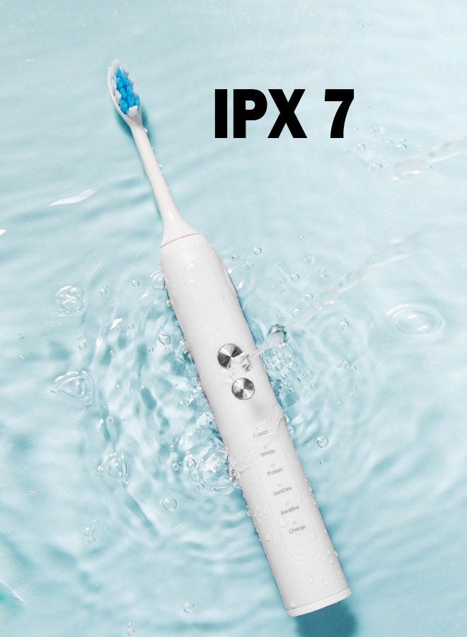 NKX Children's Electric Toothbrush Super Soft Waterproof Teeth Cleaning Artifact Battery Powered (4 Heads) - Image 2