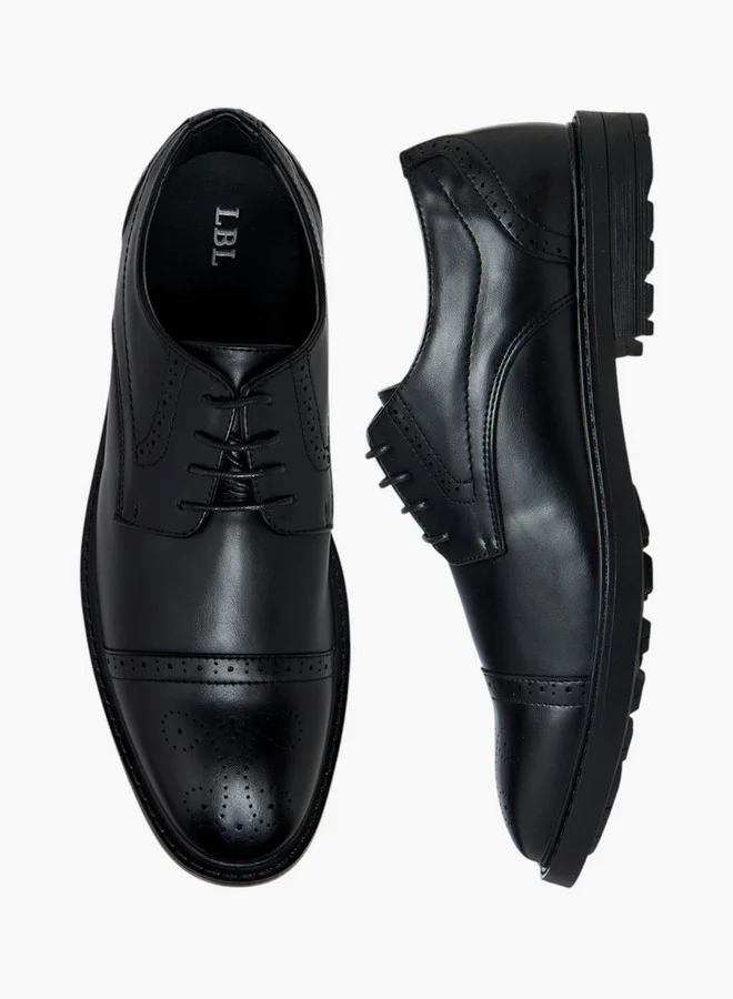 ال بي ال من شو اكسبرس Perforated Lace-Up Derby Shoes