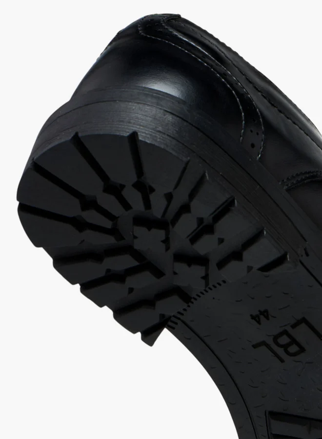 LBL by Shoexpress Perforated Lace-Up Derby Shoes