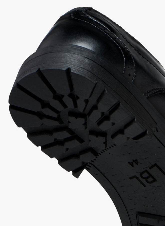 LBL by Shoexpress Perforated Lace-Up Derby Shoes  - Image 5