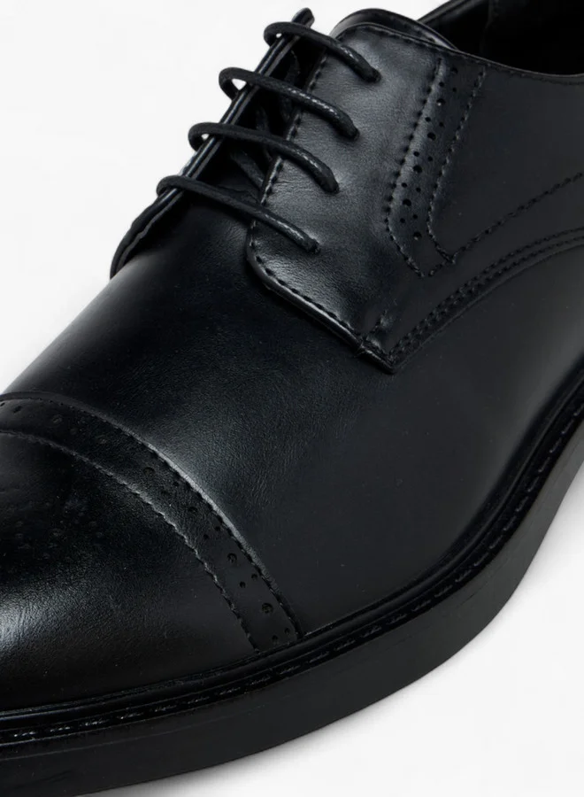 LBL by Shoexpress Perforated Lace-Up Derby Shoes