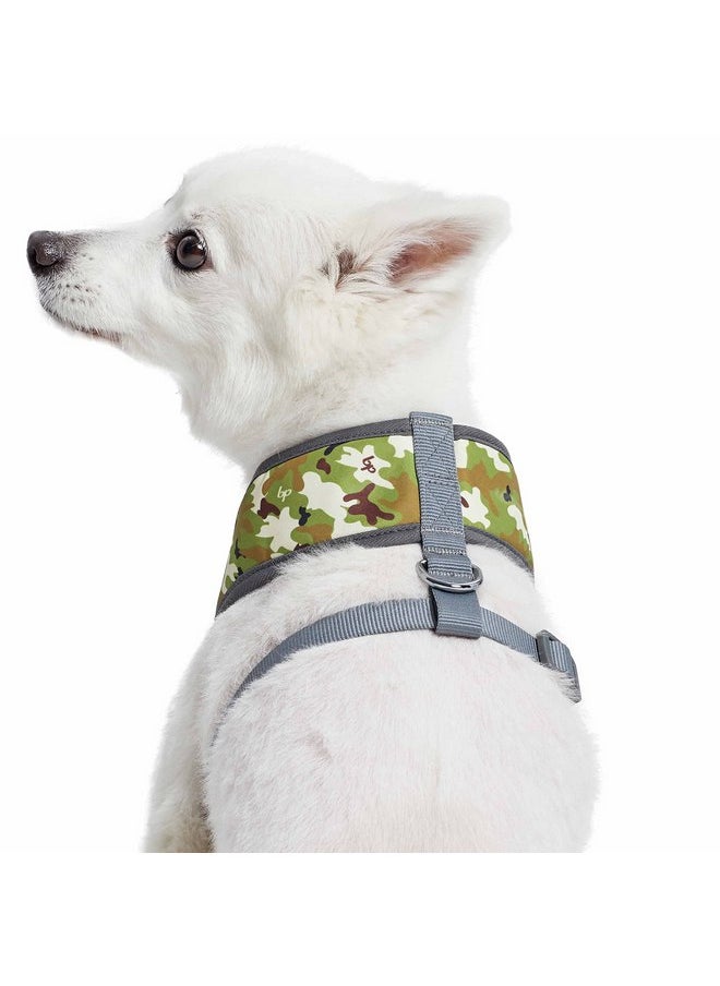 Blueberry Pet Blueberry Pet Essentials Soft & Comfy Green Camo Print Camouflage Dog Harness Vest, Chest Girth 16" - 21", Small, Adjustable Harnesses for Dogs  - Image 3