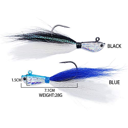 Seasky Bucktail Jig Saltwater Baits and Lures Fishing Bucktail Lure - Image 4