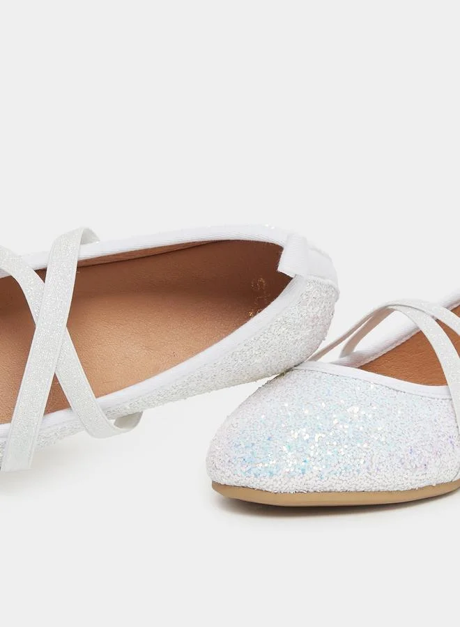 ستايلي Styli Embellished Slip-on Ballerinas