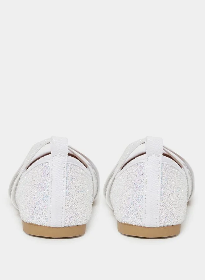 ستايلي Styli Embellished Slip-on Ballerinas