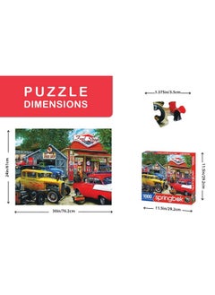 Springbok Springbok's 1000 Piece Jigsaw Puzzle Hot Rod Cafe - Made in USA  - Image 3