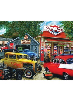 Springbok Springbok's 1000 Piece Jigsaw Puzzle Hot Rod Cafe - Made in USA  - Image 1