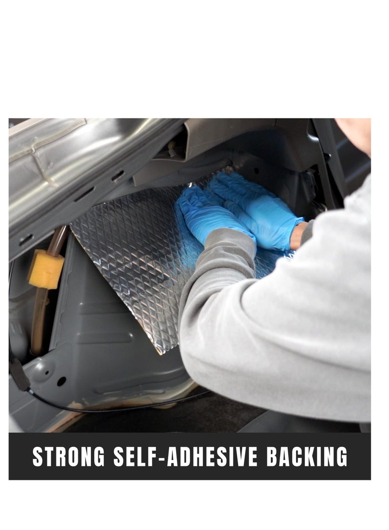 Y&D Car Sound Deadening Mat, Butyl Automotive Deadener, Audio Noise Insulation and Dampening, Vibration Dampening Material, (5 Pcs 80 MIL 36 SQFT)  - Image 4