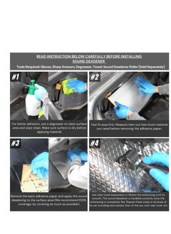 Y&D Car Sound Deadening Mat, Butyl Automotive Deadener, Audio Noise Insulation and Dampening, Vibration Dampening Material, (5 Pcs 80 MIL 36 SQFT)  - Image 5