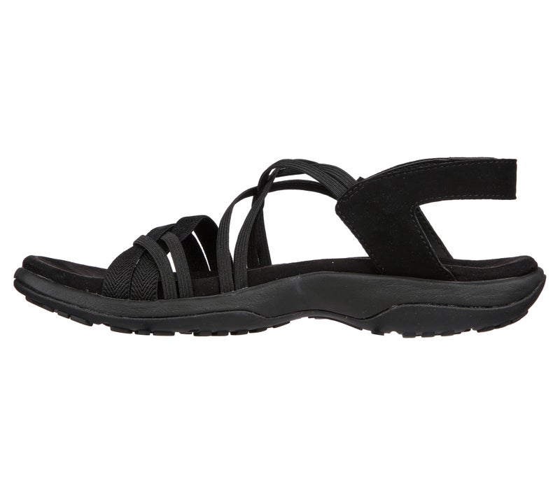 Skechers Women's Reggae Slim-Takes Two Sporty Sandal, Black/Black, 10 M - Image 2