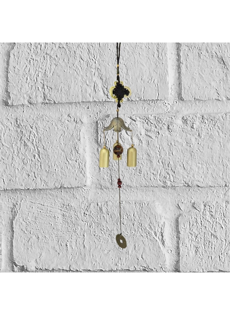 Divya Mantra - Divya Mantra Feng Shui Fengling Flower Metal Good Luck Windchime Gift for Home - Image 1