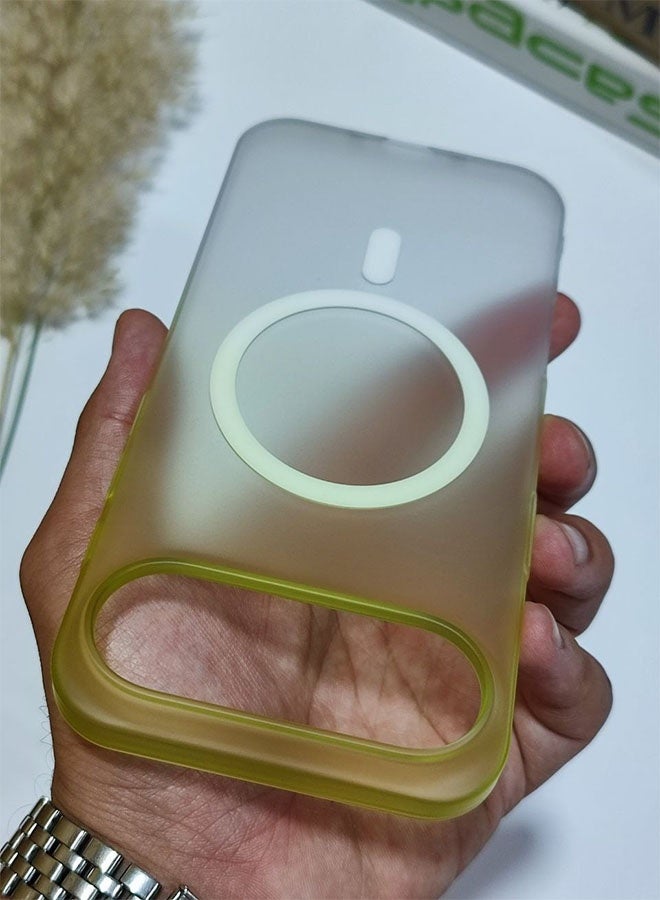 MagSafe Case for iPhone 17 Air, Slim Semi-Transparent Case, Shockproof, Scratch and Fingerprint Resistant, Supports Magnetic Wireless Charging - Green - Image 2