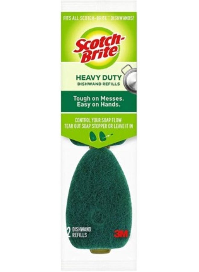 Scotch Brite إعادة تعبئة اسفنجة غسل الصحون سكوتش-برايت™ الثقيلة، 2 قطعة في العبوة