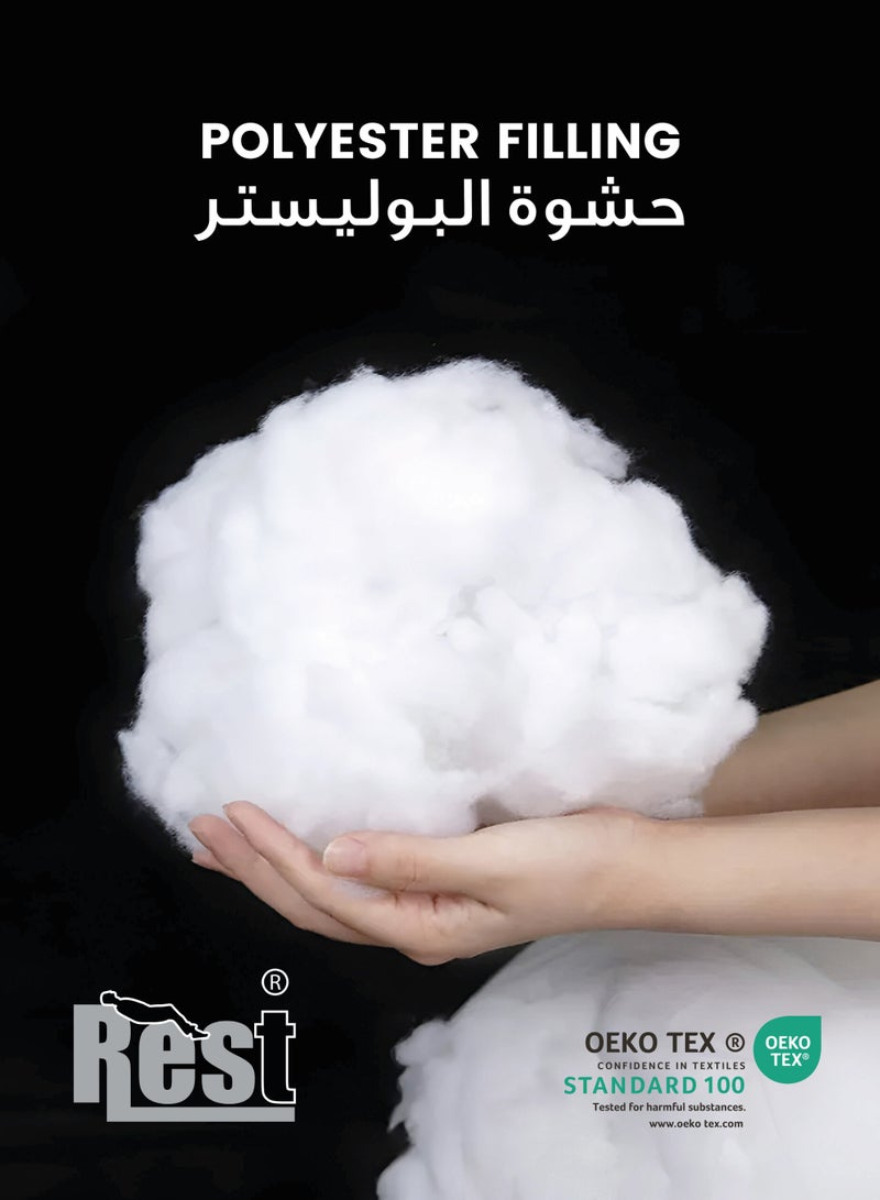 REST  polyfill 1kg Loose AAA Grade Super Soft White Synthetic Polyester Fiber Filling Premium Fiber Fill Stuffing Fluffy Resilience Fiber for Stuffed Pillow Cushion Toy Decoration - Image 1